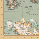 Toile Mapamundi Bleu - Ribes y Casals