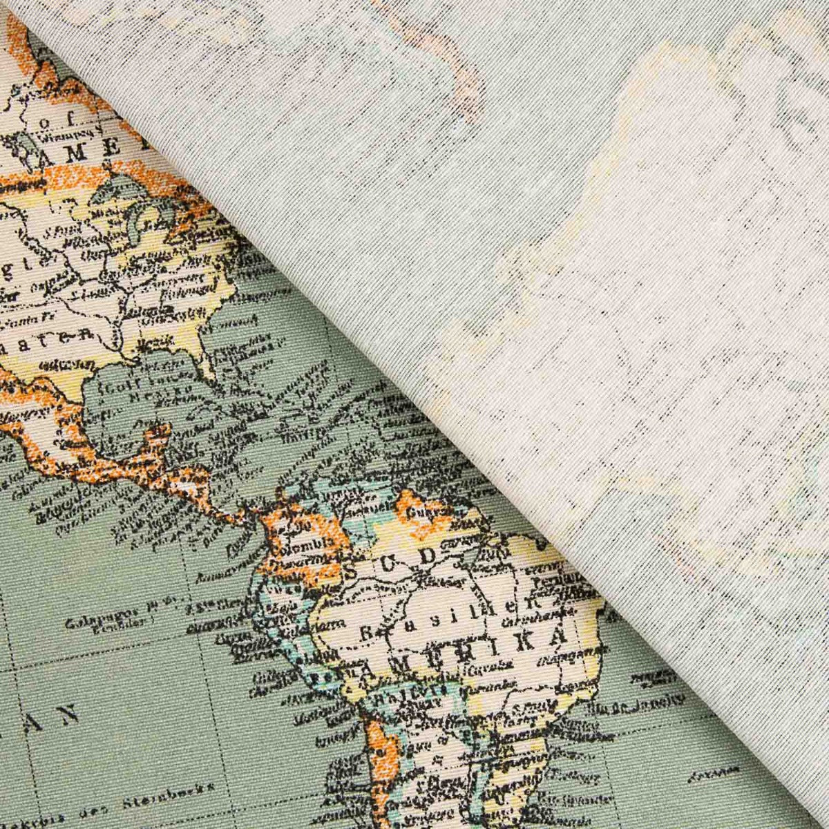 Toile Mapamundi Bleu - Ribes y Casals