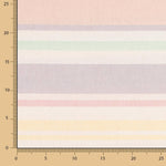 Toile multirayures pastel - Ribes y Casals