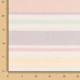 Toile multirayures pastel - Ribes y Casals