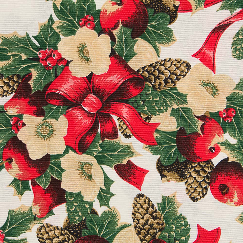Toile Noël Déco Rouge - Ribes y Casals