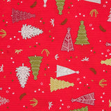 Toile Noël Sapins Rouge - Ribes y Casals