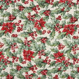 Toile lurex de Noël Poinsettia - Ribes y Casals