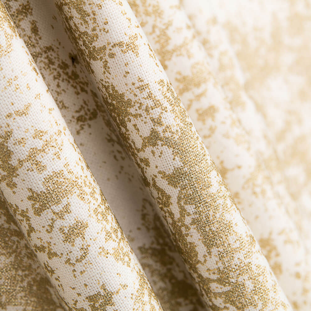 Toile Noël Marbré Or Blanc - Ribes y Casals