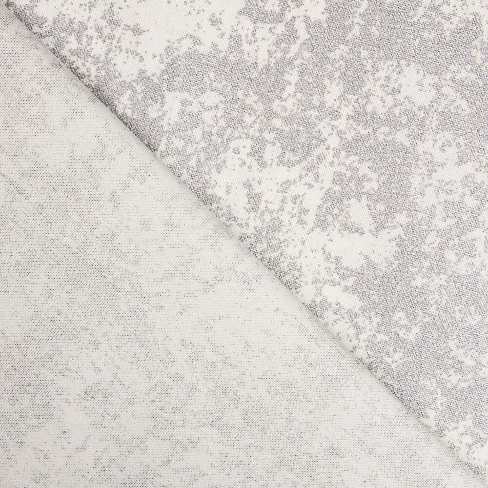 Toile Noël Marbré Argent Blanche - Ribes y Casals