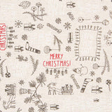 Toile Lurex Joyeux Noël - Ribes y Casals