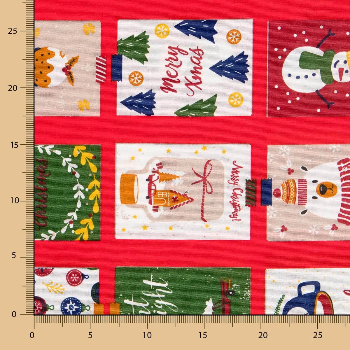 Toile Noël Rouge Cartes Postales - Ribes y Casals