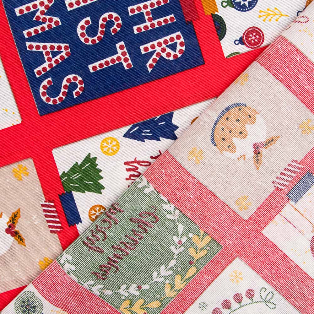 Toile Noël Rouge Cartes Postales - Ribes y Casals