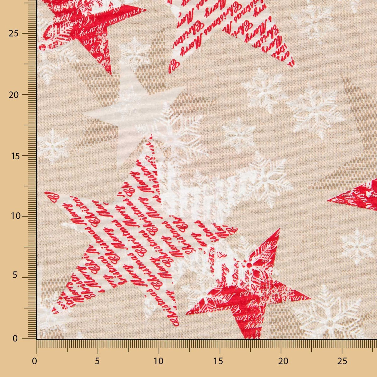 Toile Noël Rustique Étoiles - Ribes y Casals