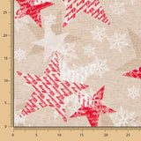 Toile Noël Rustique Étoiles - Ribes y Casals