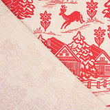 Toile Noël Vintage Rouge - Ribes y Casals