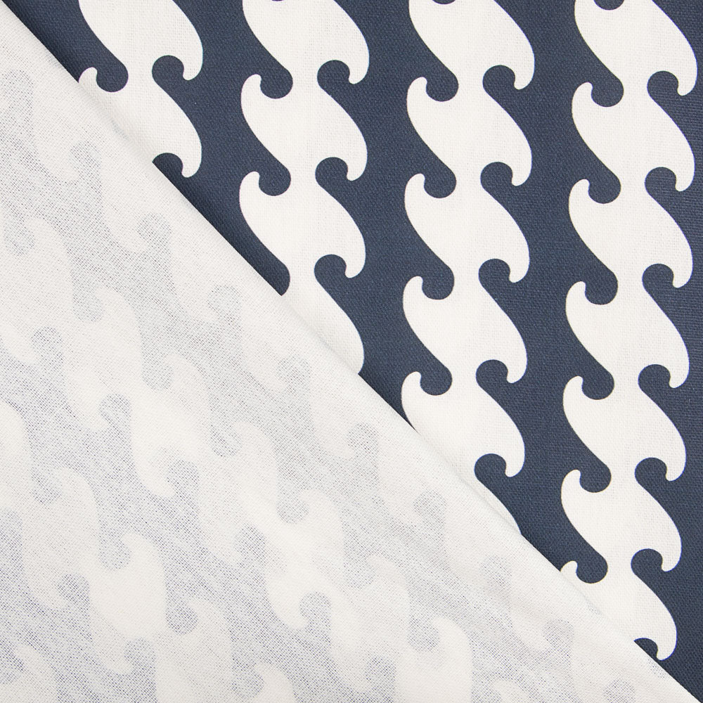 Toile Vagues Bleu Marine - Ribes y Casals