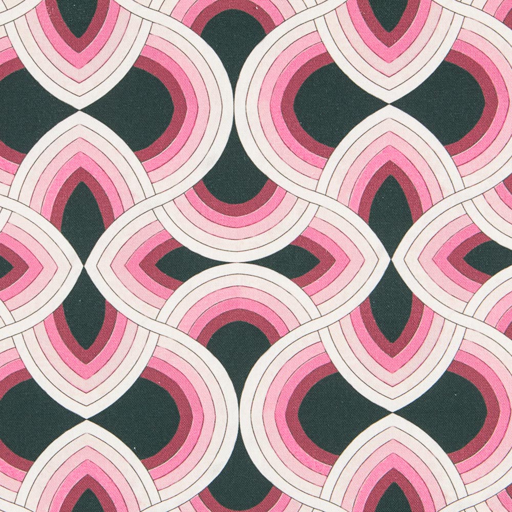 Toile Ondes Fuchsia - Ribes y Casals