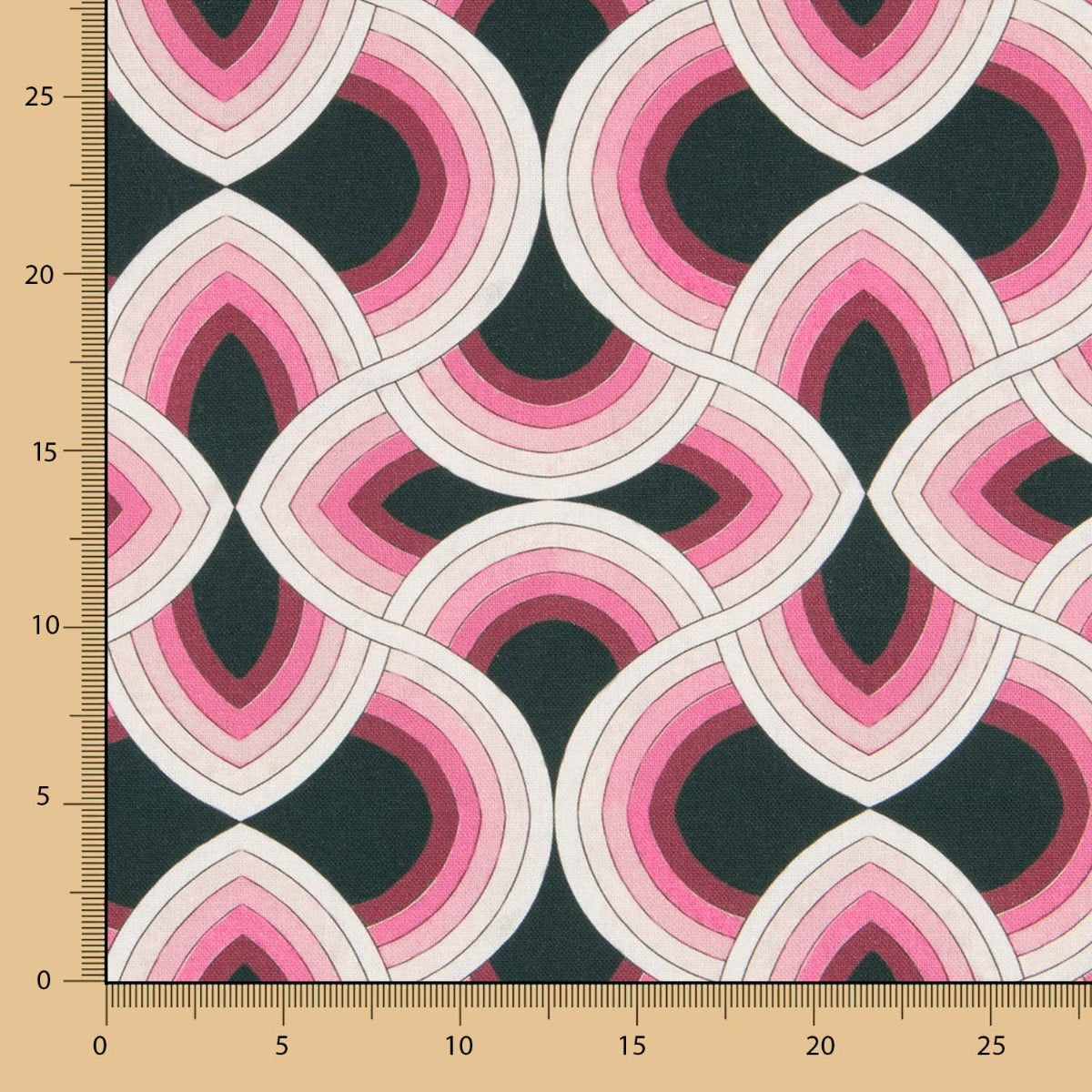 Toile Ondes Fuchsia - Ribes y Casals