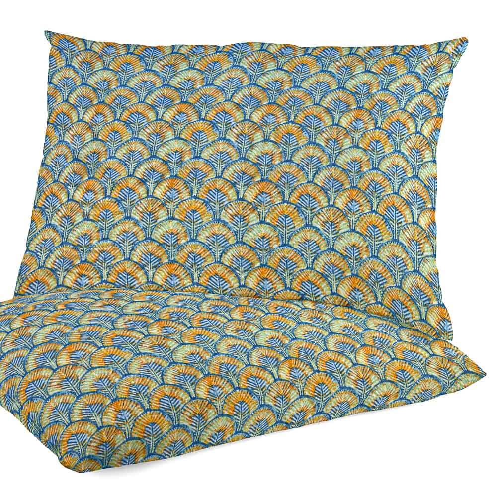 Toile de Coton Plumes Indigo - Ribes y Casals