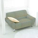 Toile de Coton Plumes Indigo - Ribes y Casals