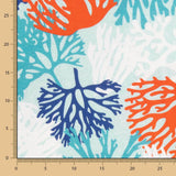 Toile Panama Coraux Vert D&#39;eau - Ribes y Casals