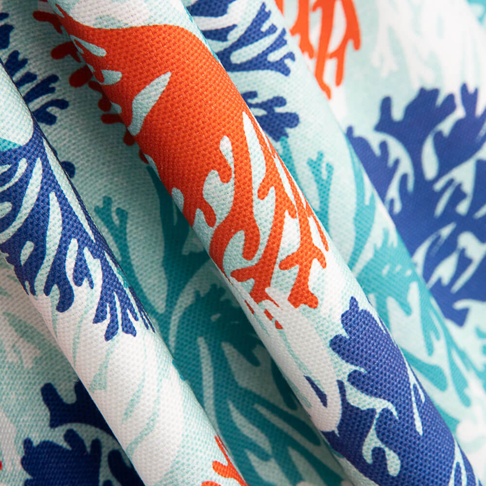 Toile Panama Coraux Vert D&#39;eau - Ribes y Casals