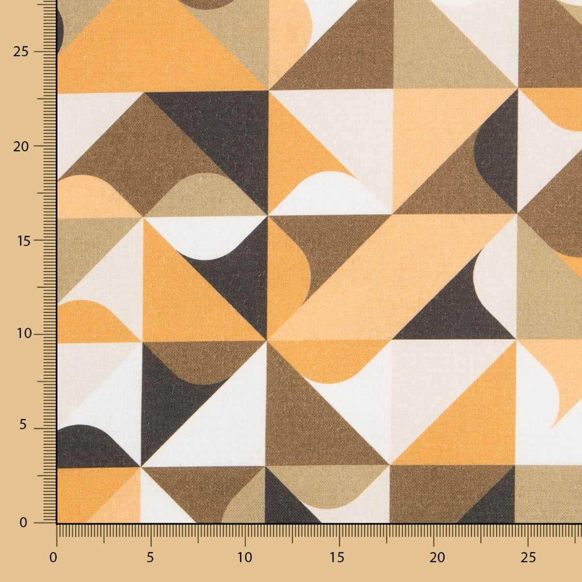 Toile Panama Geo Ochre - Ribes y Casals