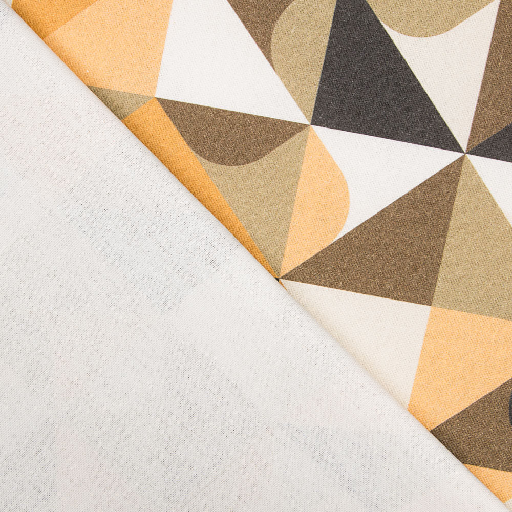 Toile Panama Geo Ochre - Ribes y Casals