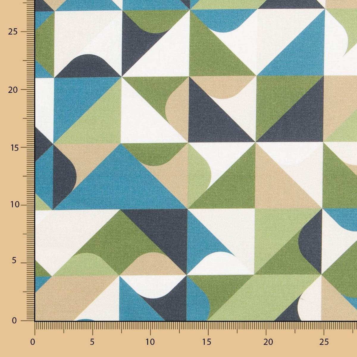 Toile Panama Geo Vert - Ribes y Casals