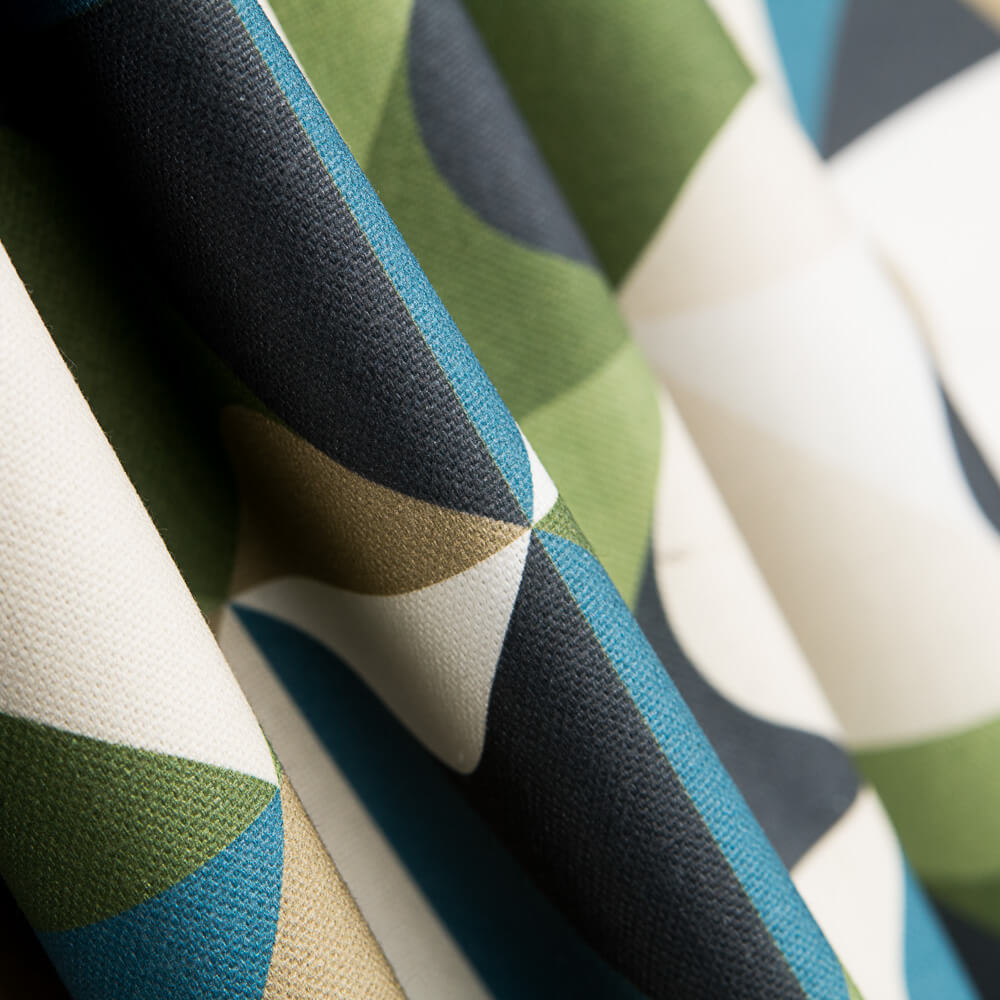 Toile Panama Geo Vert - Ribes y Casals