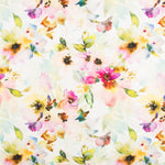 Toile Panama Explosion Fleur Fuchsia - Ribes y Casals