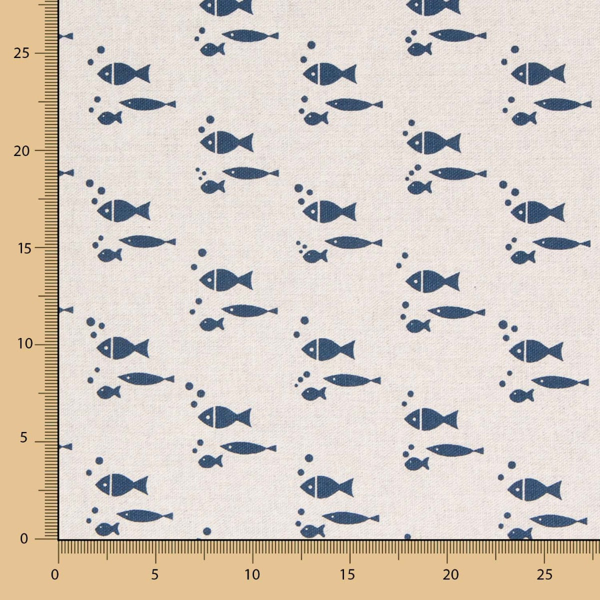 Toile Poissons Naturel - Ribes y Casals