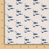Toile Poissons Naturel - Ribes y Casals