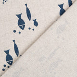Toile Poissons Naturel - Ribes y Casals