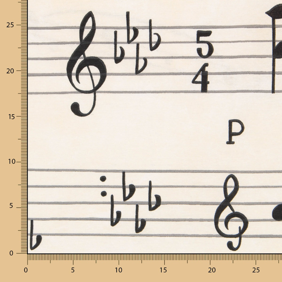 Toile Portée Musicale - Ribes y Casals