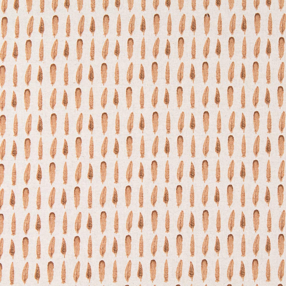 Toile Plumes Marron - Ribes y Casals