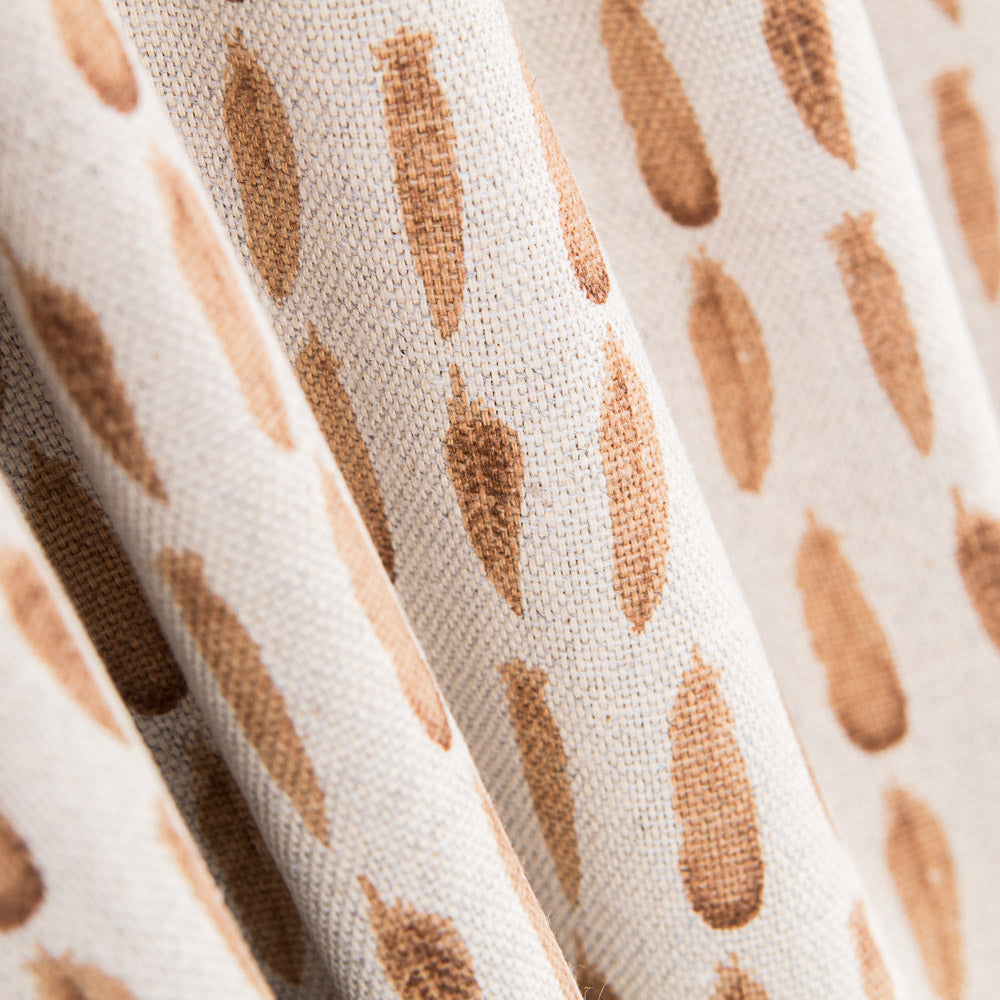 Toile Plumes Marron - Ribes y Casals