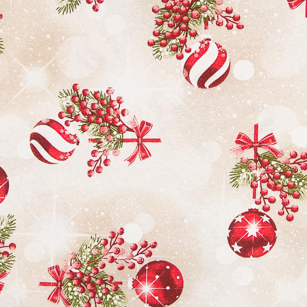Toile Noël Éclat Boules - Ribes y Casals