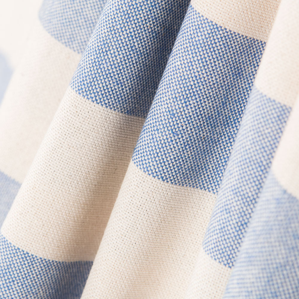 Toile Rustique Rayée Bleue - Ribes y Casals