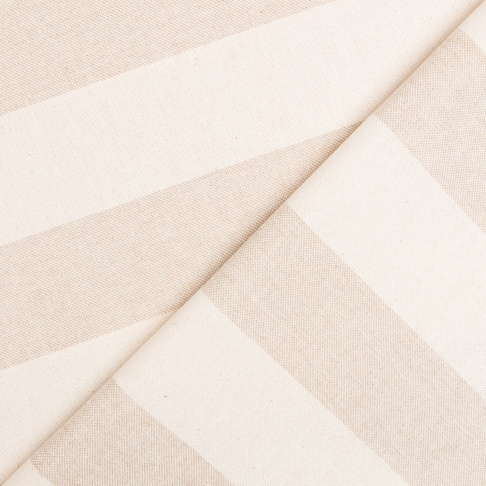 Toile Rustique Rayures Beige - Ribes y Casals