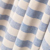 Toile Rustique Rayures Fines Bleues - Ribes y Casals