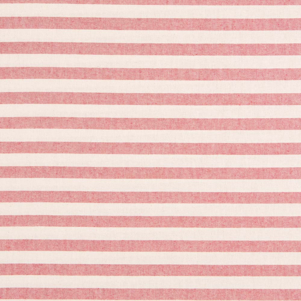 Toile Rustique Rayures Fines Rouges - Ribes y Casals