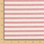 Toile Rustique Rayures Fines Rouges - Ribes y Casals