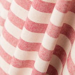 Toile Rustique Rayures Fines Rouges - Ribes y Casals