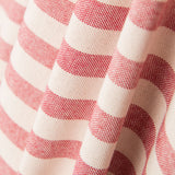 Toile Rustique Rayures Fines Rouges - Ribes y Casals
