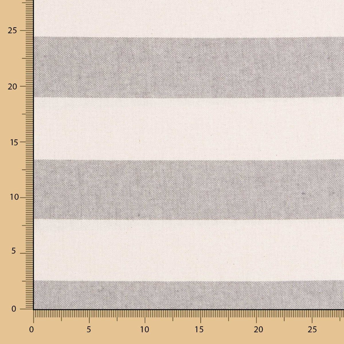 Toile Rustique Rayée Grise - Ribes y Casals