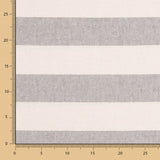 Toile Rustique Rayée Grise - Ribes y Casals