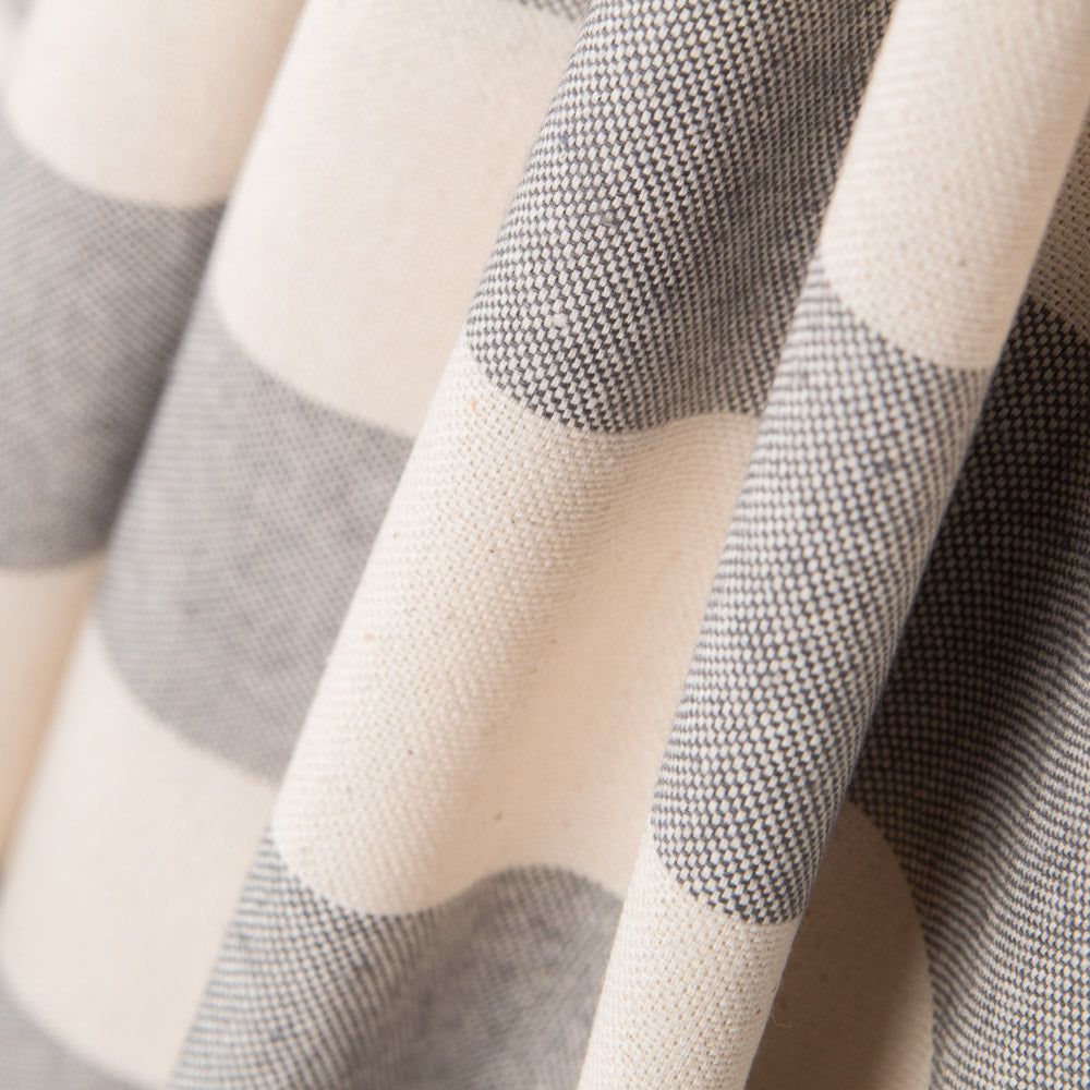 Toile Rustique Rayée Grise - Ribes y Casals