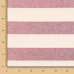 Toile Rustique Rayures Maxi Rubis - Ribes y Casals