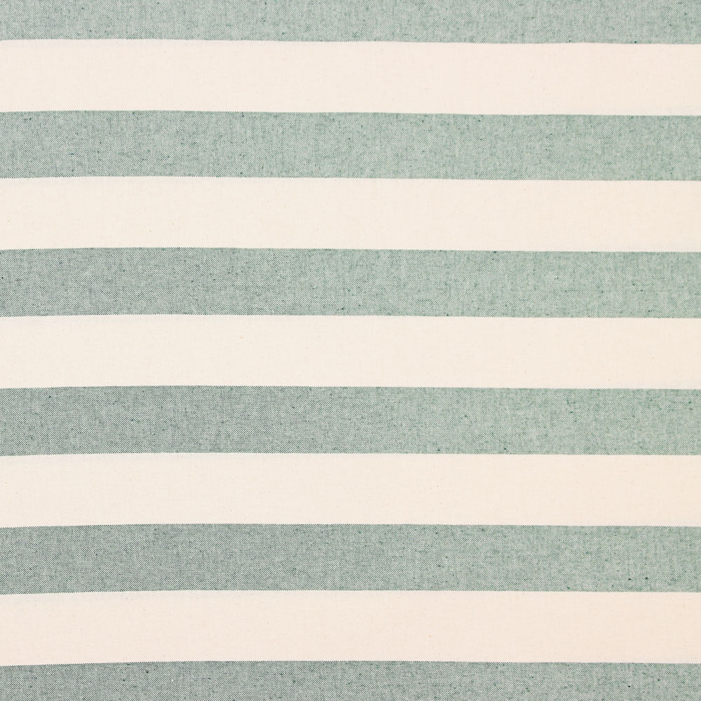 Toile Rustique Rayures Maxi Vert Bouteille - Ribes y Casals