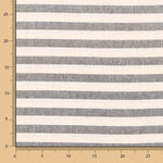 Retal Loneta Raya Rústica Medio Negro 80x280 cm - Ribes y Casals