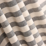 Toile Rustique Rayures Moyen Noir - Ribes y Casals