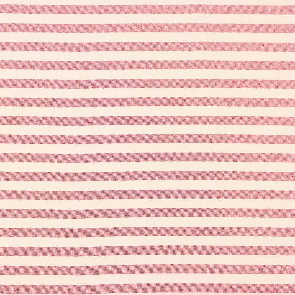 Toile Rustique Rayures Moyen Rubis - Ribes y Casals