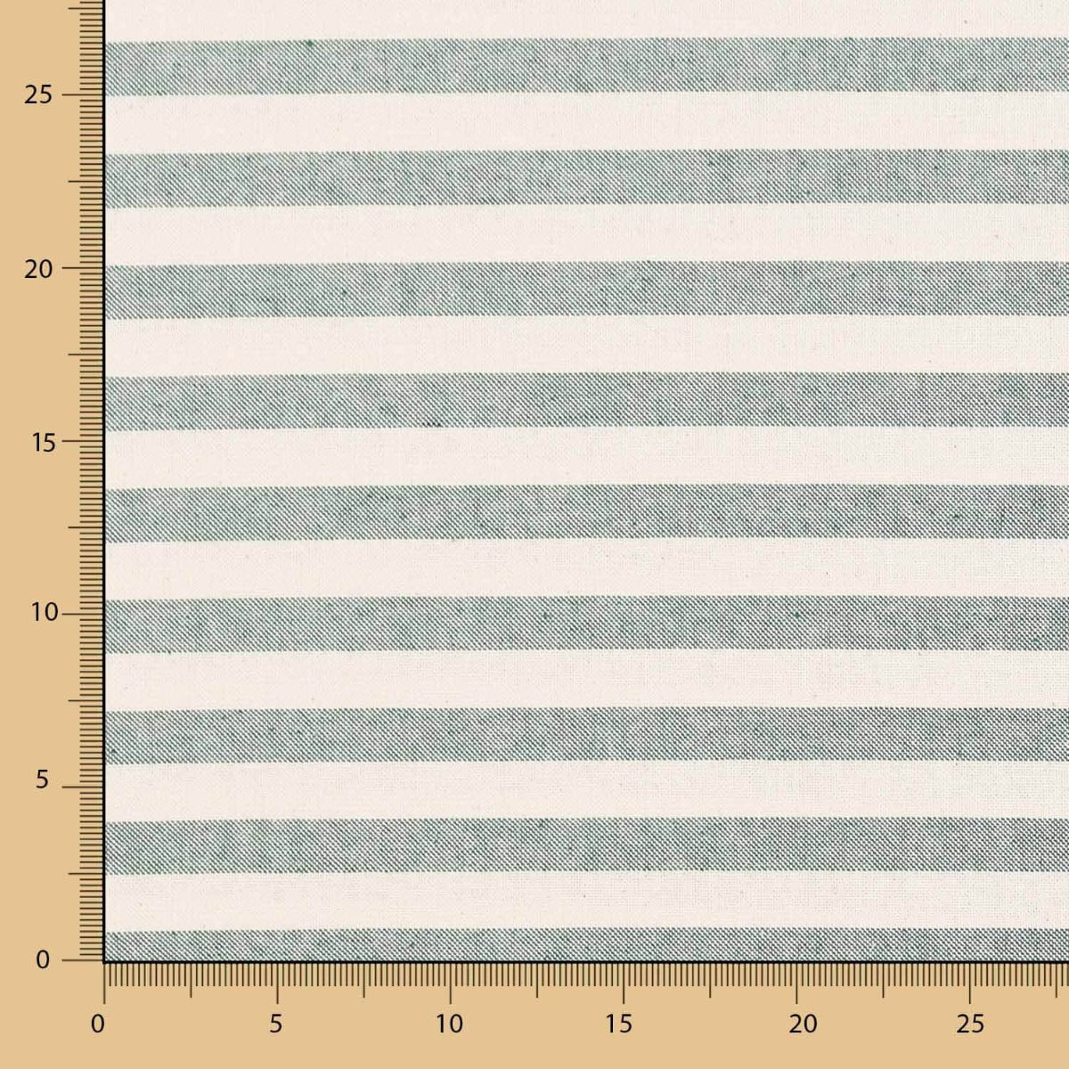 Toile Rustique Rayures Vert Bouteille - Ribes y Casals